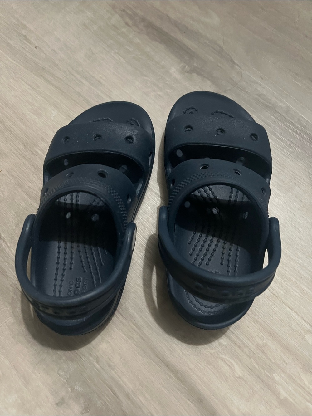 Crocs Kids Navy Blue Waterproof Slip-On Sandal